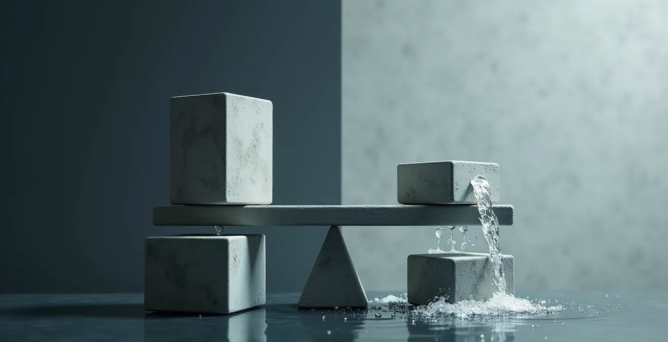 Comparación visual del impacto financiero entre compra y alquiler de mobiliario en el flujo de caja empresarial