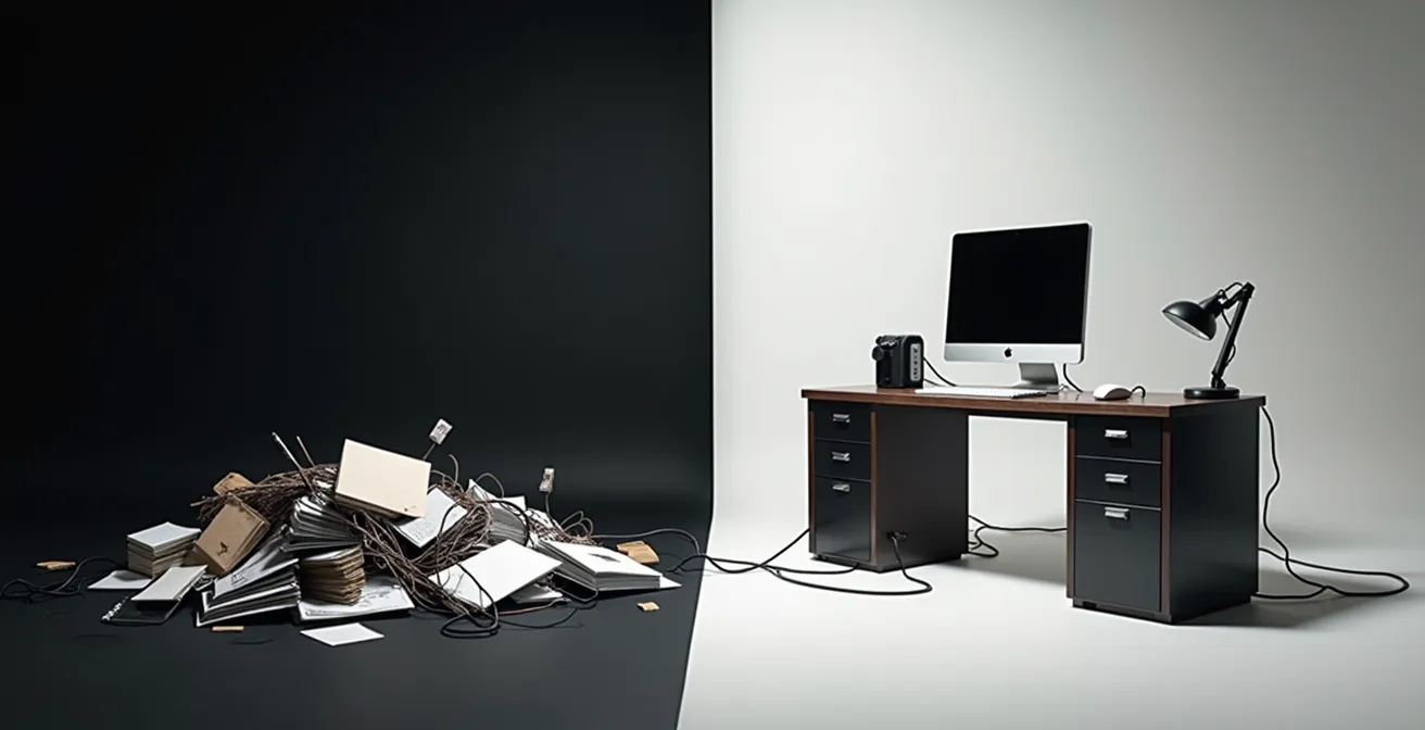 Gráfico comparativo mostrando los costes ocultos de las impresoras de escritorio frente a las compartidas