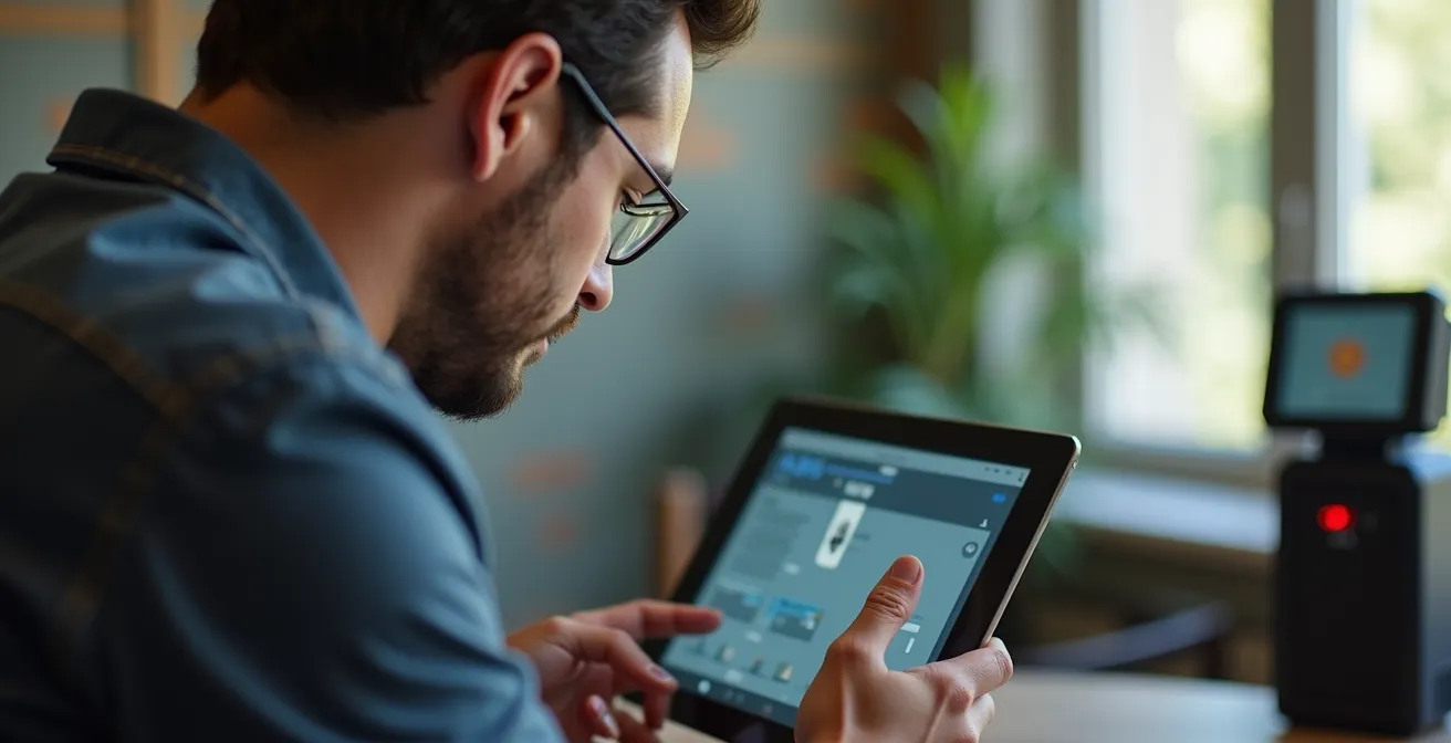 Vista interior de conducto de ventilación siendo inspeccionado con tecnología robótica