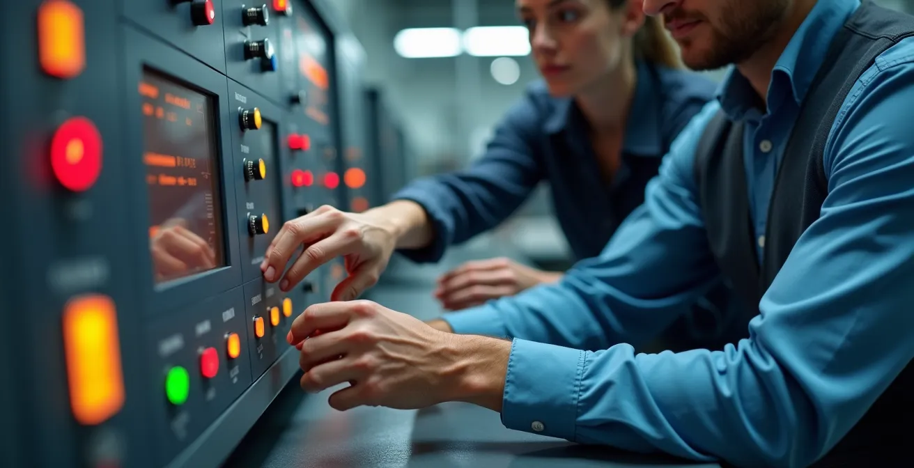 Profesionales trabajando juntos en proceso de formación y documentación colaborativa